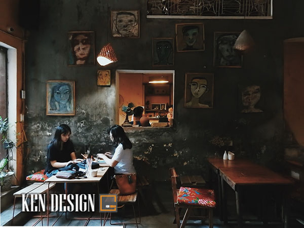 thiết kế quán cafe xoan